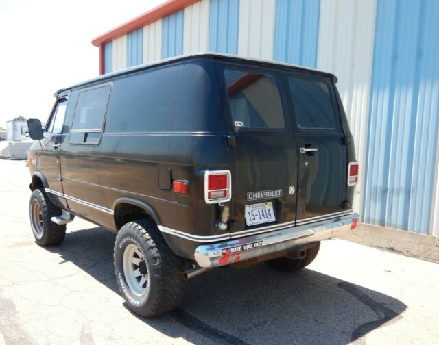 1977 Black Chevrolet K30 Van Van