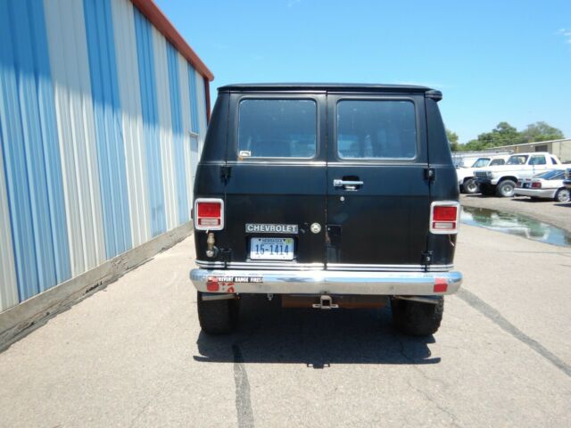 1977 Black Chevrolet K30 Van Van