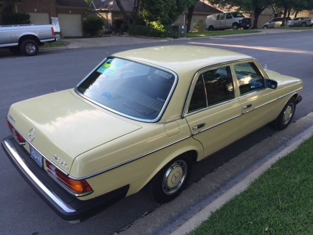 1977 Pale Yellow Mercedes-Benz 300-Series Sedan