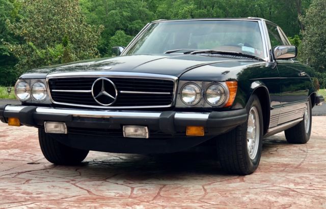 1977 Blue Mercedes-Benz SL-Class 2 door convertible