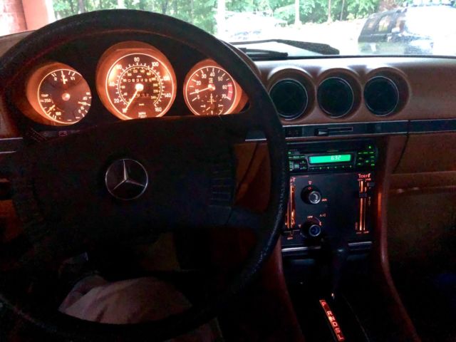 1977 Blue Mercedes-Benz SL-Class 2 door convertible