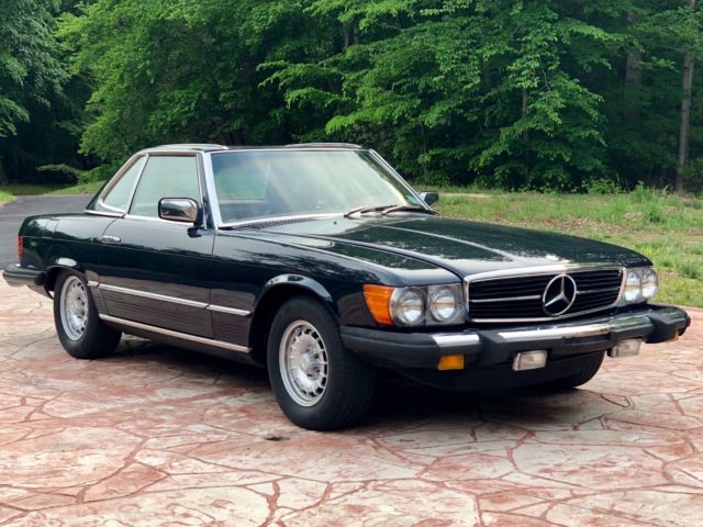 1977 Blue Mercedes-Benz SL-Class 2 door convertible