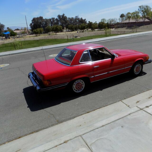 1977 Red Mercedes-Benz SL-Class Convertible