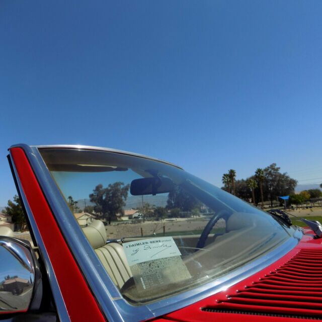 1977 Red Mercedes-Benz SL-Class Convertible