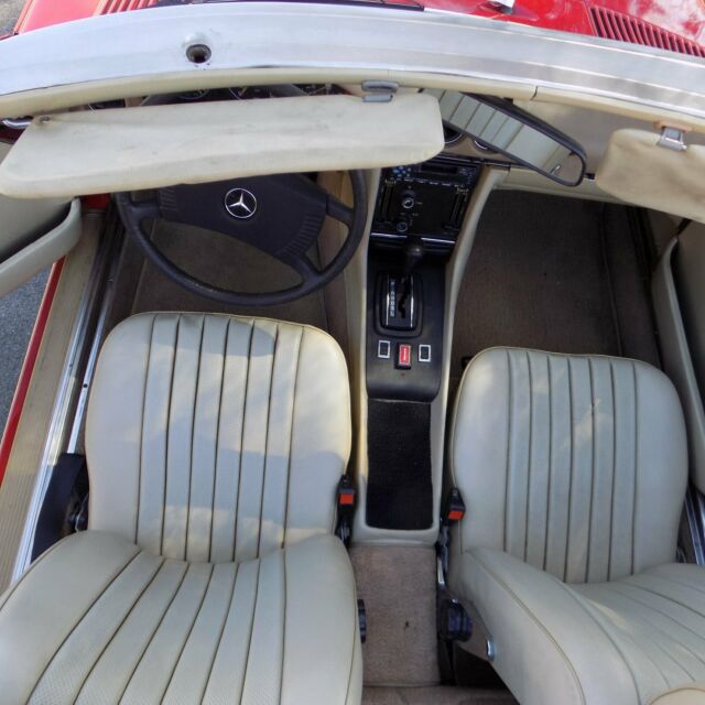 1977 Red Mercedes-Benz SL-Class Convertible