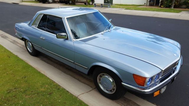 1977 Blue Mercedes-Benz SL-Class Coupe
