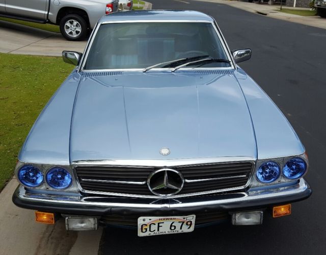 1977 Blue Mercedes-Benz SL-Class Coupe