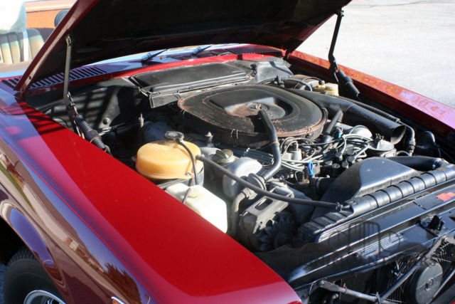 1977 Red Mercedes-Benz SL-Class Convertible