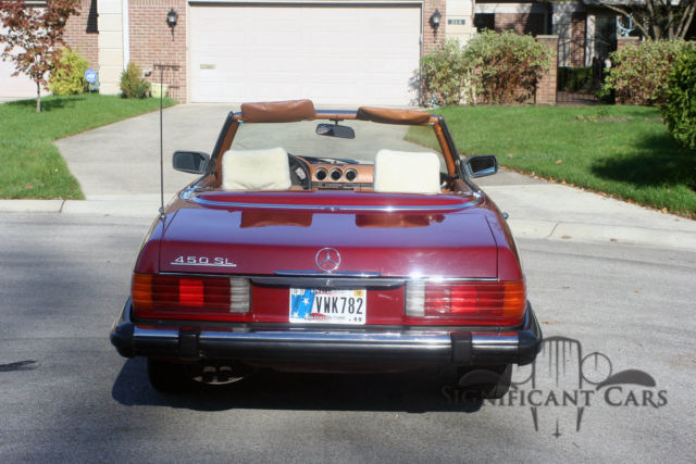 1977 Red Mercedes-Benz SL-Class Convertible