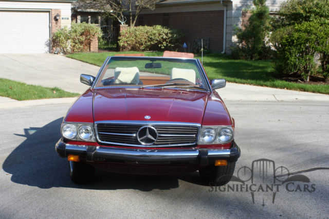 1977 Red Mercedes-Benz SL-Class Convertible