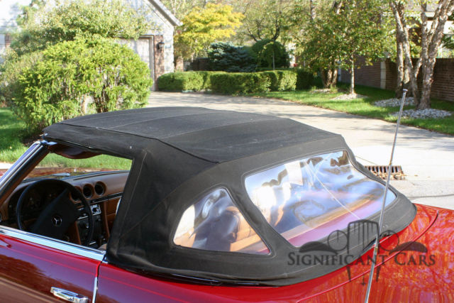 1977 Red Mercedes-Benz SL-Class Convertible