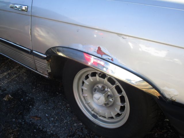 1977 Silver Mercedes-Benz SL-Class Convertible