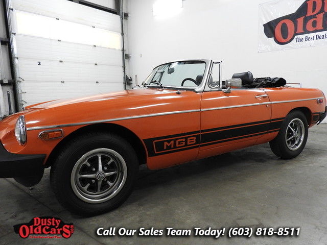 1977 Orange MG MGB Conv Convertible