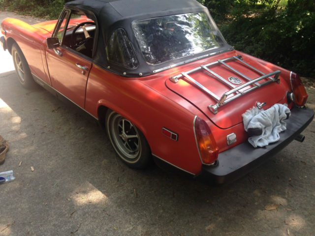 1977 Red MG Midget Convertible