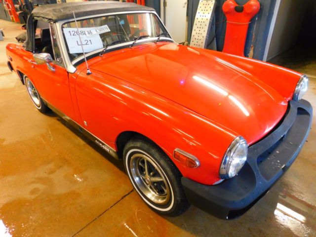 1977 Red MG Midget Convertible