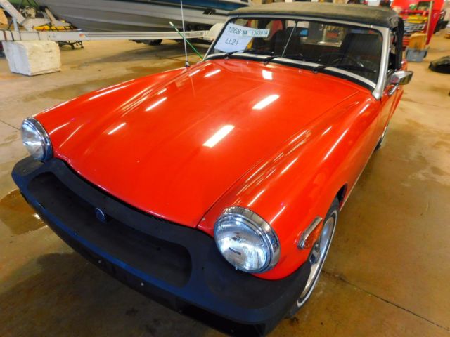 1977 Red MG Midget Convertible