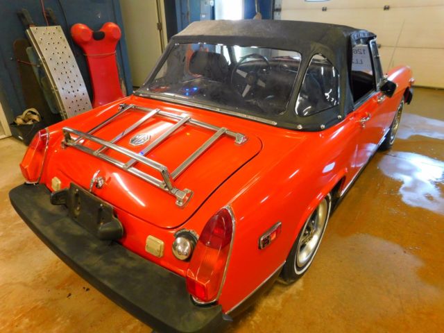 1977 Red MG Midget Convertible