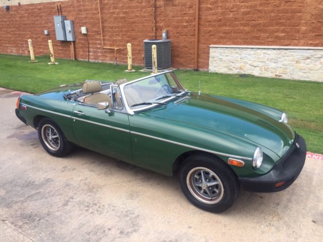 1977 Green MG MGB Convertible