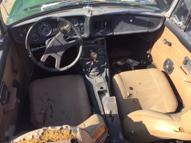 1977 Green MG MGB Convertible