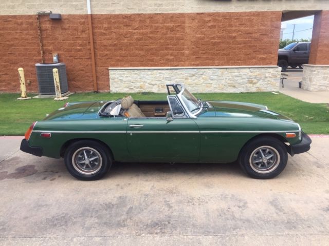 1977 Green MG MGB Convertible