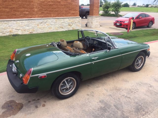 1977 Green MG MGB Convertible