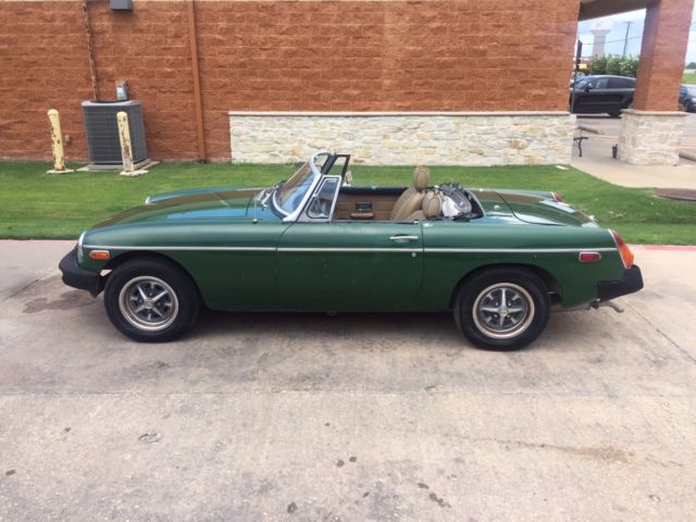 1977 Green MG MGB Convertible