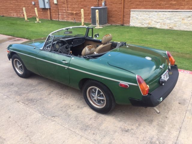 1977 Green MG MGB Convertible