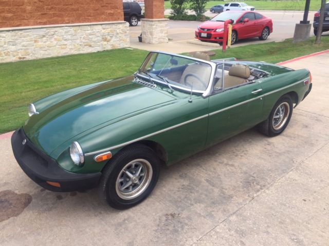 1977 Green MG MGB Convertible
