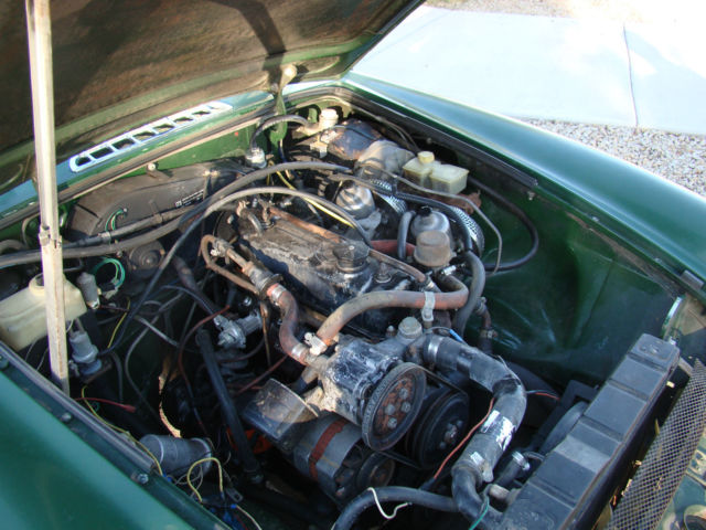 1977 GREEN MG MGB Convertible