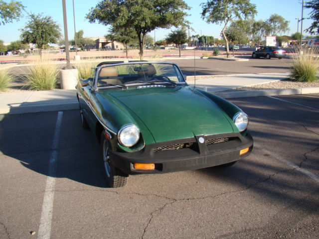 1977 GREEN MG MGB Convertible