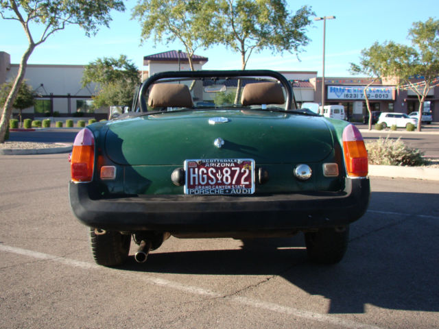 1977 GREEN MG MGB Convertible