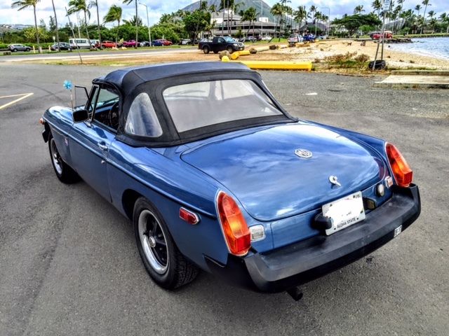 1977 Blue MG MGB Convertible