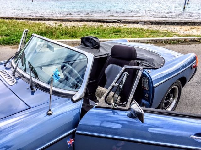 1977 Blue MG MGB Convertible