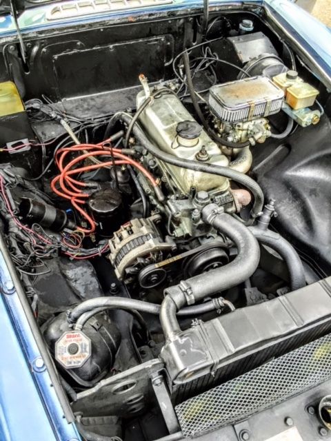 1977 Blue MG MGB Convertible