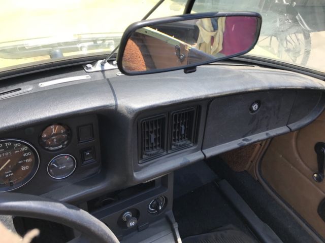 1977 Yellow MG MGB Convertible