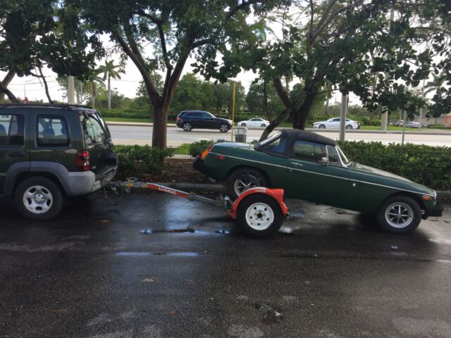 1977 Green MG MGB Convertible