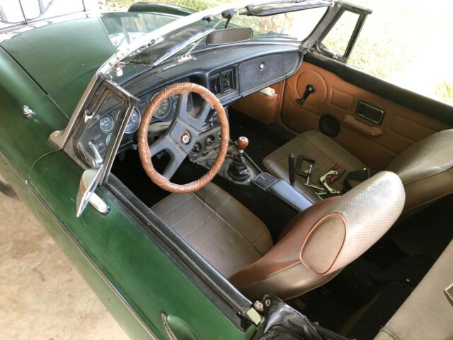 1977 Green MG MGB Convertible