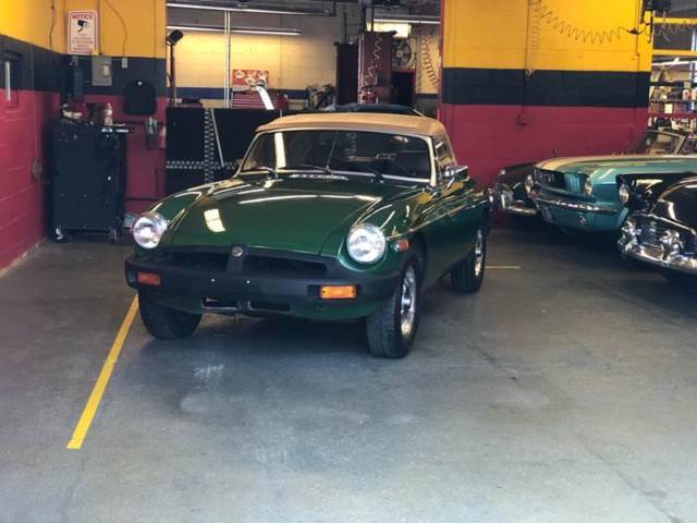 1977 Green MG MGB Convertible