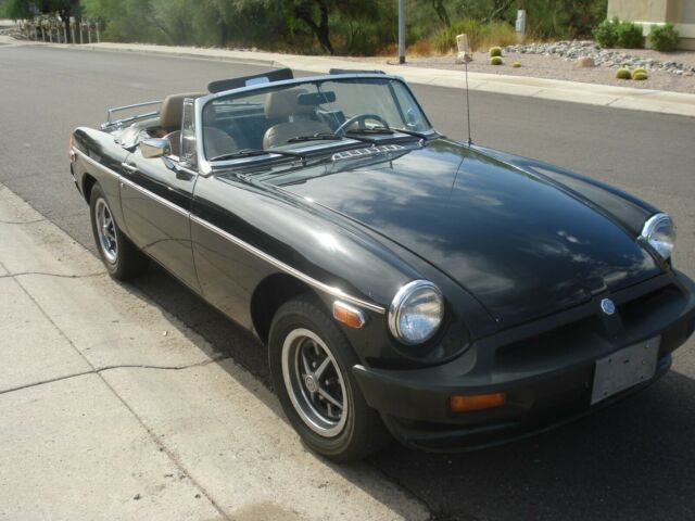 1977 Black MG MGB Convertible