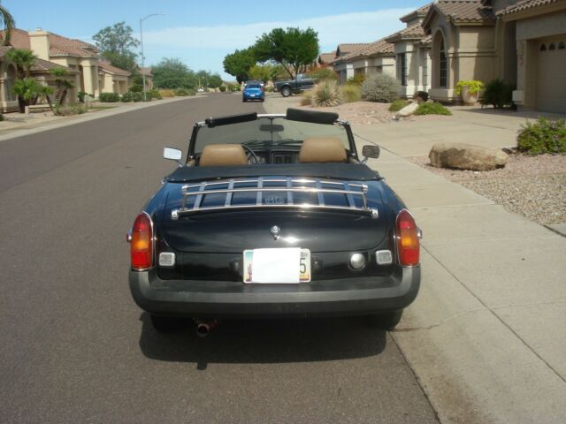 1977 Black MG MGB Convertible