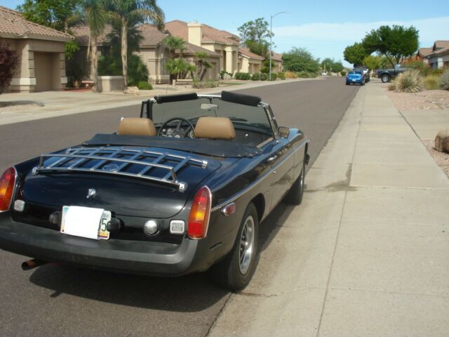 1977 Black MG MGB Convertible