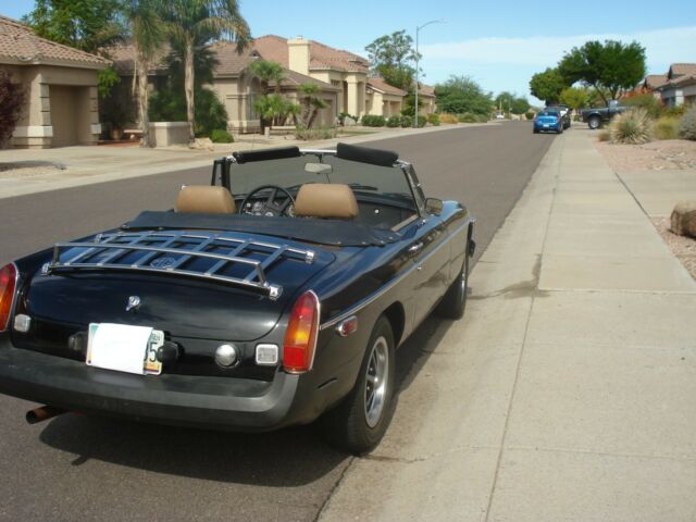 1977 Black MG MGB Convertible