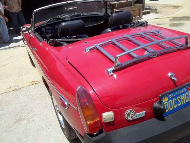 1977 Red MG MGB Convertible