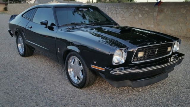 1977 Black Ford Mustang Hatchback