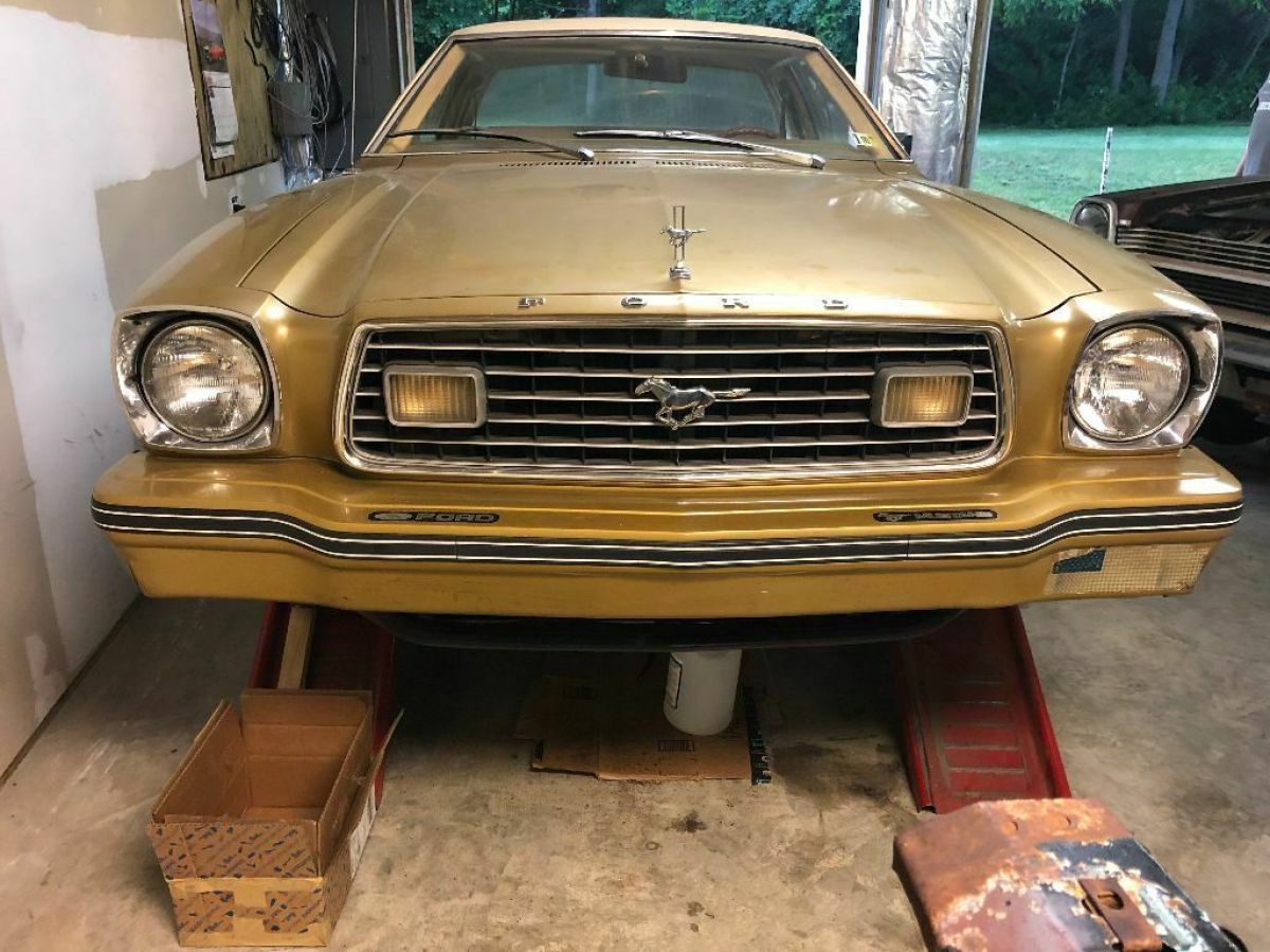 1977 gold Ford Mustang Coupe