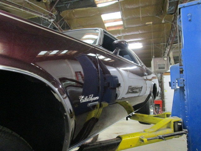 1977 BLACK CHERRY Oldsmobile Cutlass Coupe