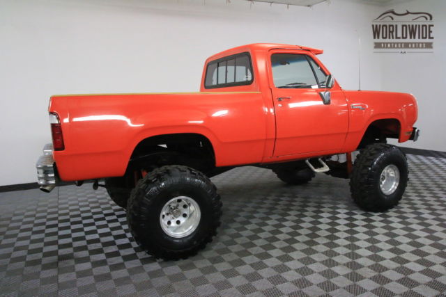 1977 Orange Dodge Power Wagon