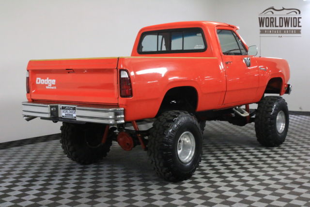 1977 Orange Dodge Power Wagon