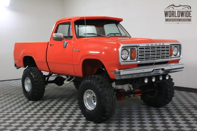 1977 Orange Dodge Power Wagon