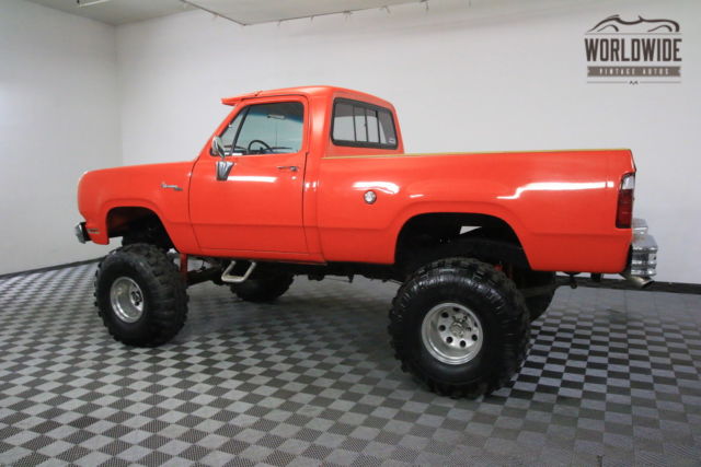 1977 Orange Dodge Power Wagon